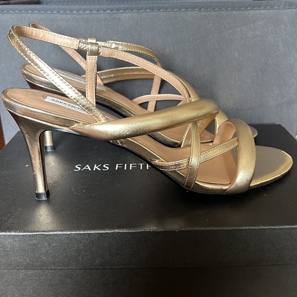 Gold Strap Heels - Picture 3 of 5